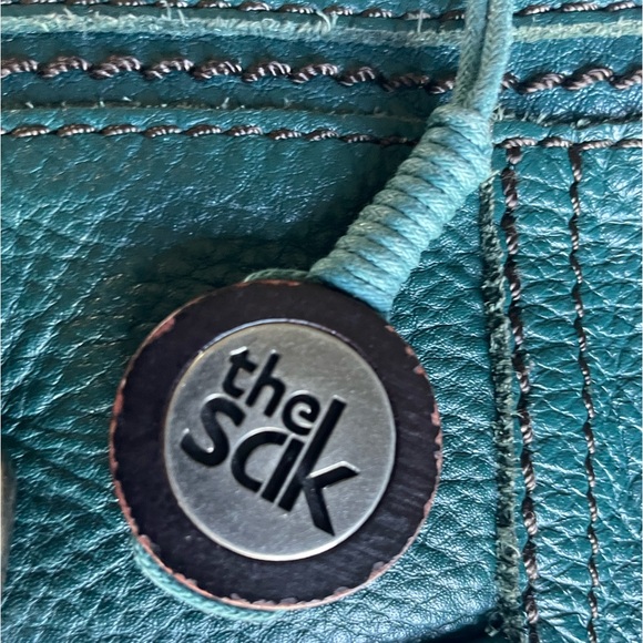 Teal Sak crossbody purse with adjustable strap. - Picture 3 of 5